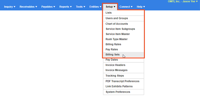 billing sets